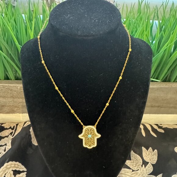 - BRENDA MINIMAL STATMENT NECKLACE - Picture 3 of 6